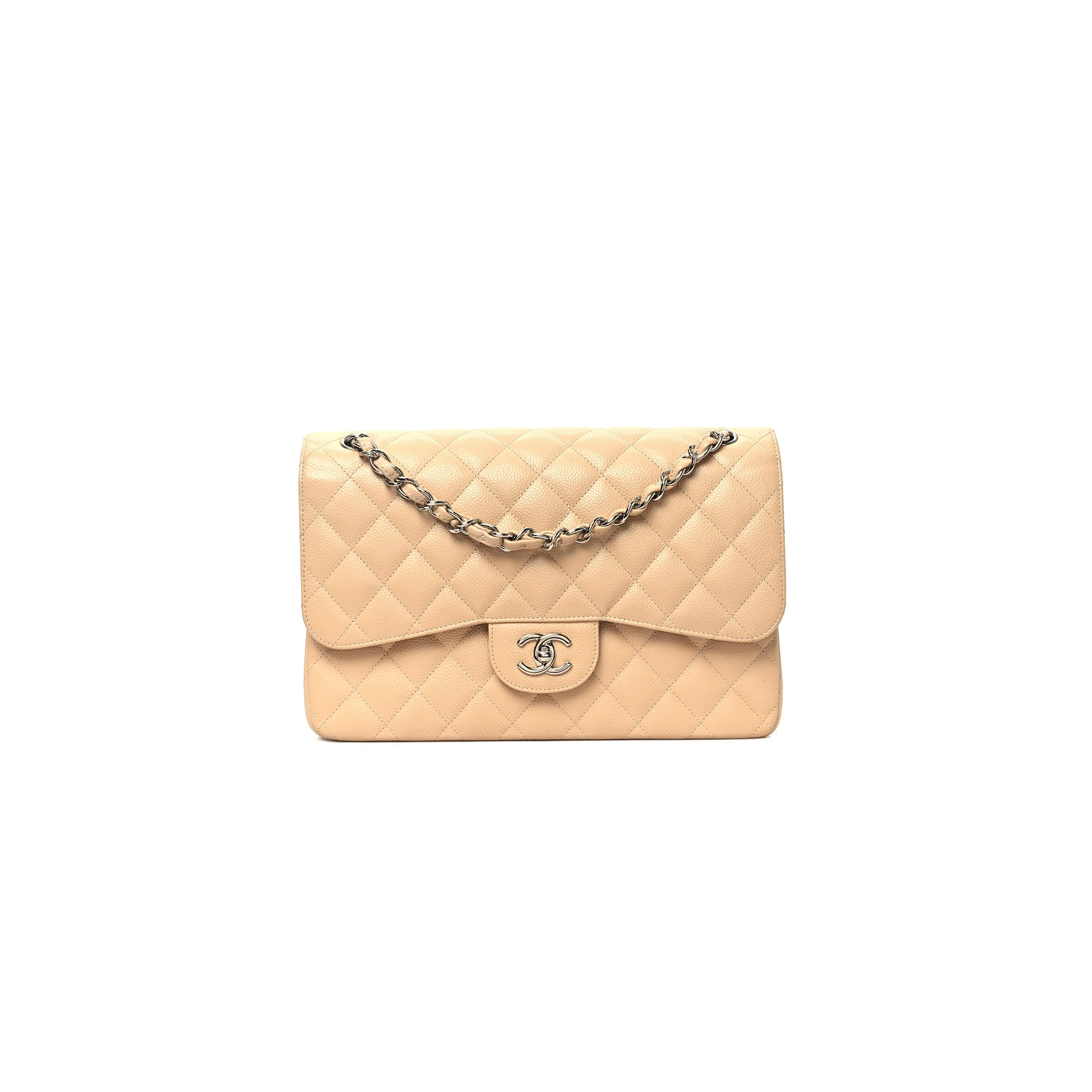 Ch**el master caviar quilted small double flap beige (23*14.5*6cm)